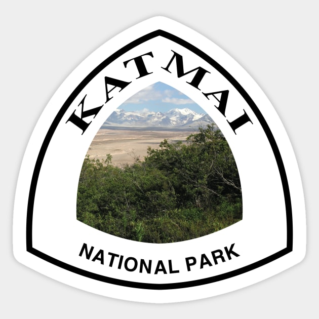 Katmai National Park and Preserve shield Sticker by nylebuss